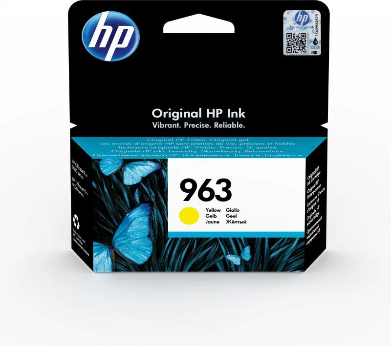 HP 963 - 10.7 ml - amarelo - original - tinteiro - para Officejet 9012, Officejet Pro 90XX