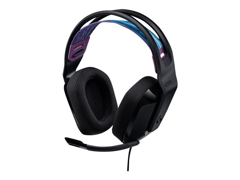 Logitech G G335 - Auscultadores - tamanho completo - com cabo - macaco de 3,5 mm - Certificado pelo Discord