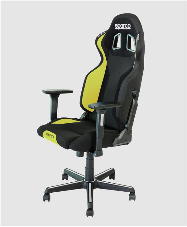 Cadeira gaming Sparco GRIP preto/amarelo2019