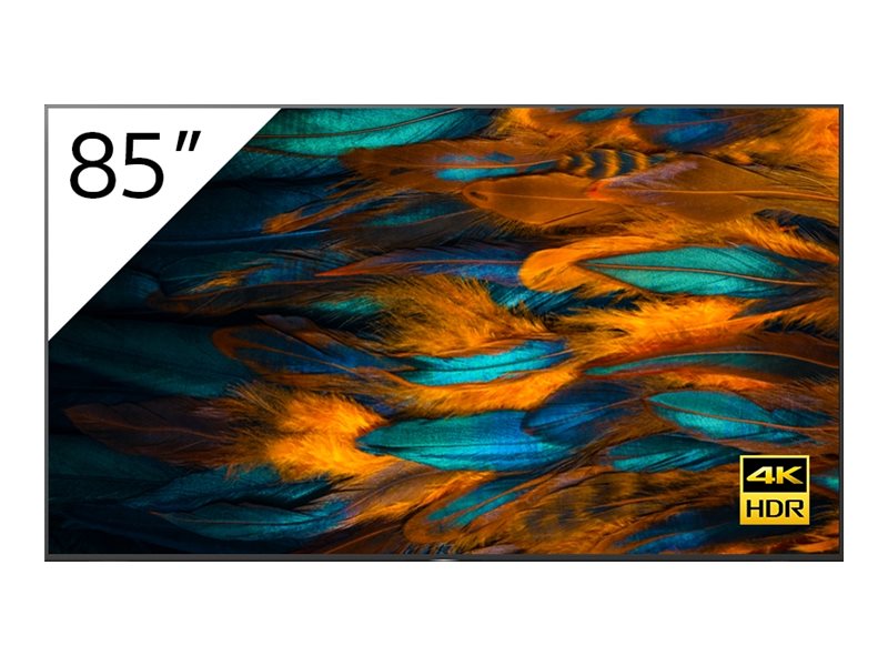 Sony Bravia Professional Displays FW-85BZ40H/1TM - 85" Classe Diagonal (84.6" visível) - BZ40H Series ecrã LCD com luz de fundo LED - sinalização digital - 4K UHD (2160p) 3840 x 2160 - HDR - LED de iluminação directa - preto - com TEOS Manage