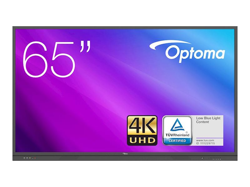 Optoma Creative Touch 3651RK - 65" Classe Diagonal 3-Series LED-backlit LCD display - interativa - com quadro branco e ecrã tátil (multi toque) - 4K UHD (2160p) 3840 x 2160 - Direct LED