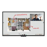BenQ DuoBoard CP8601K - 86" Classe Diagonal CP Series ecrã LCD com luz de fundo LED - sinalização digital - com ecrã tátil (multitoque)/microfone/câmara - 4K UHD (2160p) 3840 x 2160 - LED de iluminação directa - preto