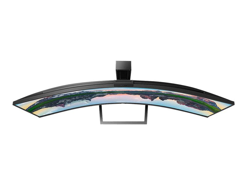 Philips Brilliance P-line 499P9H - Monitor LED - curvo - 49" (48.8" visível) - 5120 x 1440 Dual Quad HD @ 60 Hz - VA - 450 cd/m² - 3000:1 - DisplayHDR 400 - 5 ms - 2xHDMI, DisplayPort, USB-C - altifalantes - preto texturizado - para exone go Business
