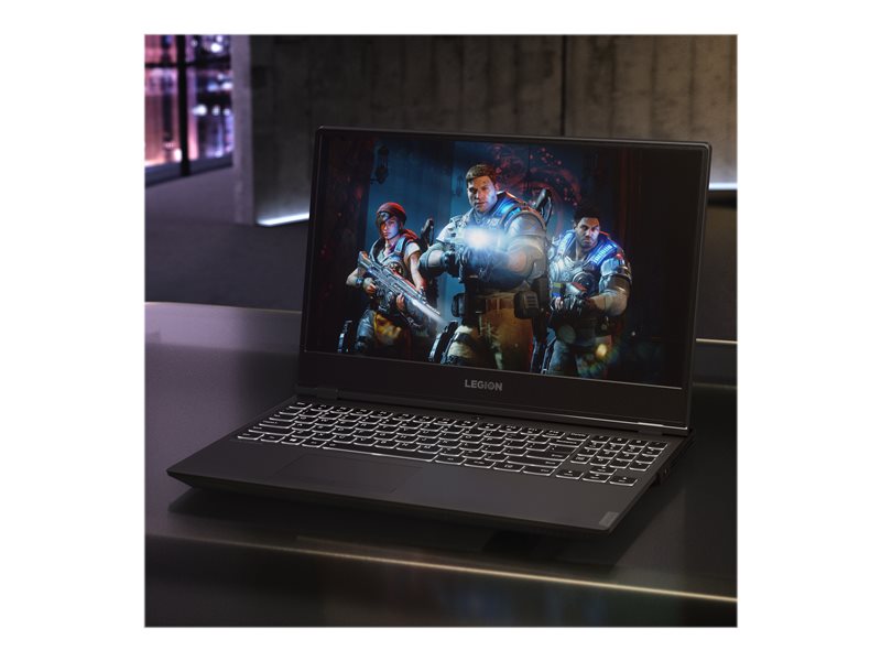 Lenovo Legion Y540-15IRH 81SX - Intel Core i7 9750H / 2.6 GHz - Win 10 Home 64-bit - GF GTX 1660 Ti - 16 GB RAM - 512 GB SSD NVMe - 15.6" IPS 1920 x 1080 (Full HD) @ 144 Hz - Wi-Fi 5 - preto lustroso - kbd: Português