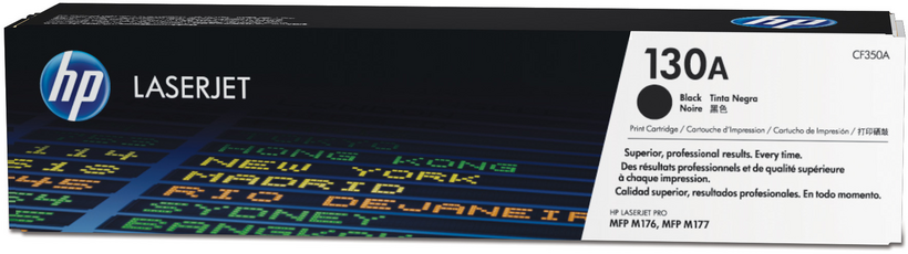 HP 130A - Preto - original - LaserJet - cartucho de toner (CF350A) - para Color LaserJet Pro MFP M176n, MFP M177fw