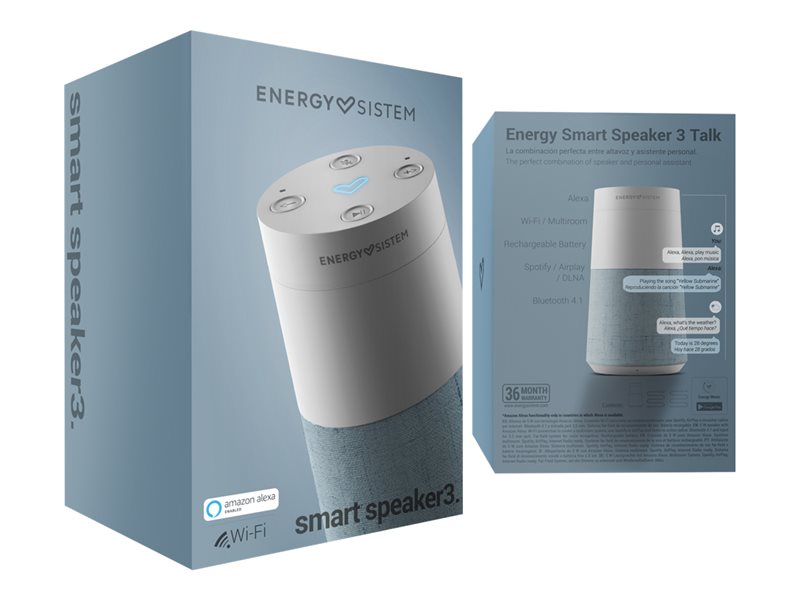 Energy Smart Speaker 3 Talk - Smart Speaker - Wi-Fi, Bluetooth - 5 Watt