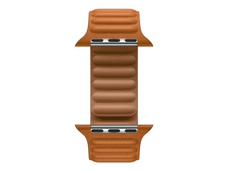 45mm Golden Brown Leather Link - M/L
