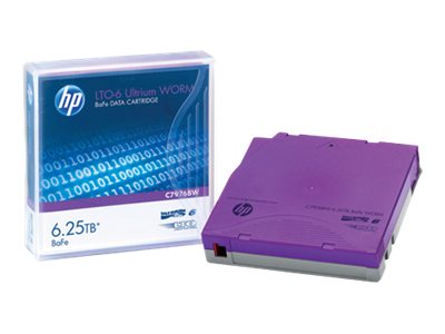 HPE - LTO Ultrium WORM 6 - 2.5 TB / 6.25 TB - Write Labels - Purple - for StorageWorks SAS Rack-Mount Kit (C7976BW)