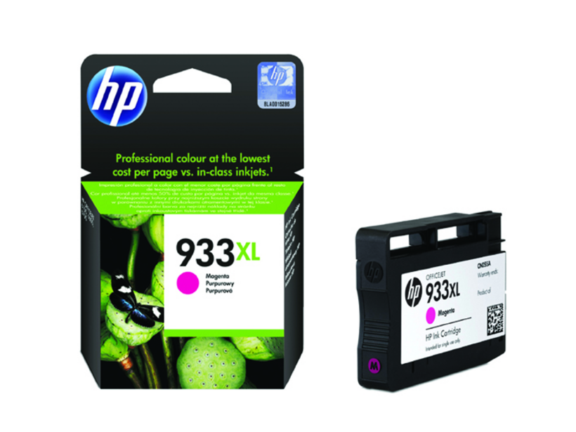HP 933XL - Alto rendimiento - magenta - original - cartucho de tinta - para Officejet 6100, 6600 H711a, 6700, 7110, 7510, 7610, 7612