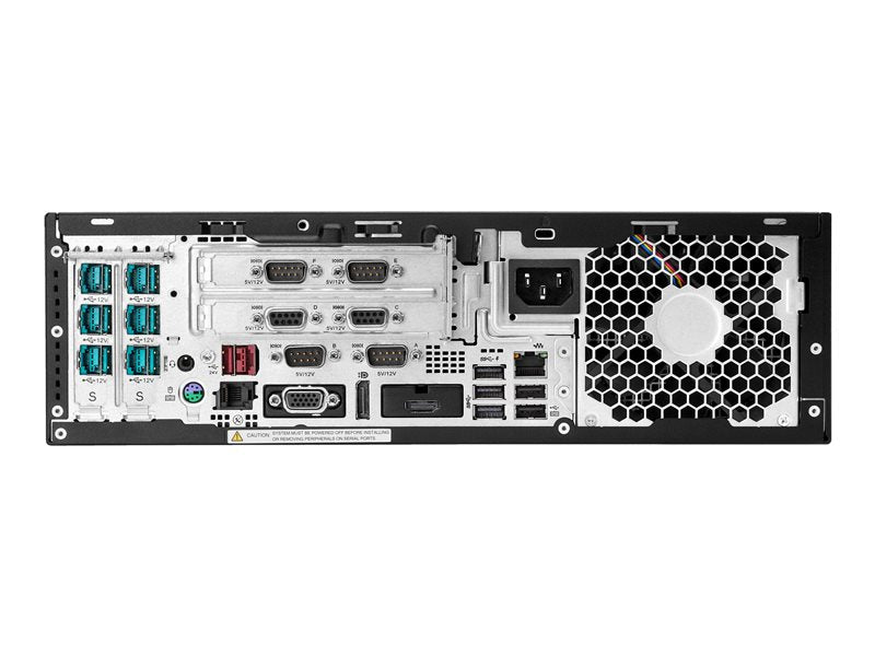 Sistema minorista HP Engage Flex Pro - SFF - 1 x Core i5 8500 / 3 GHz - vPro - RAM 16 GB - SSD 256 GB - Grabadora de DVD - Gráficos UHD 630 - GigE - Win 10 Pro de 64 bits - monitor: ninguno - teclado: portugués