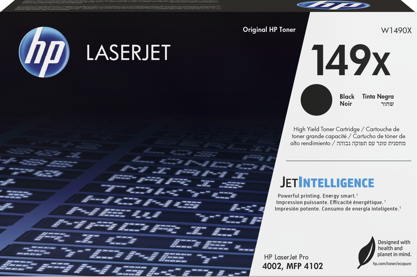 HP 149X - Alta capacidade - preto - original - LaserJet - cartucho de toner (W1490X) - para LaserJet Pro 4002dn, 4002dne, 4002dw, 4002dwe
