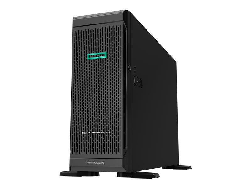 HPE ProLiant ML350 Gen10 Base - Server - tower - 4U - 2-way - 1 x Xeon Silver 4210 / 2.2 GHz - RAM 16 GB - SAS - hot-swap 2.5" bay(s) - no HDD - GigE - display : none (P11051-421)