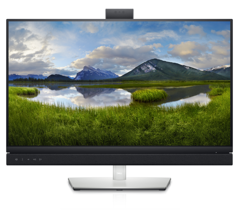 Dell 27 Video Conferencing Monitor C2722DE - Monitor LED - 27" - 2560 x 1440 WQHD @ 60 Hz - IPS - 350 cd/m² - 1000:1 - 6 ms - HDMI, DisplayPort, USB-C - altifalantes - com 3 Anos de Garantia Básica Exchange Avançada - para Latitude 5320, 5520, Precis