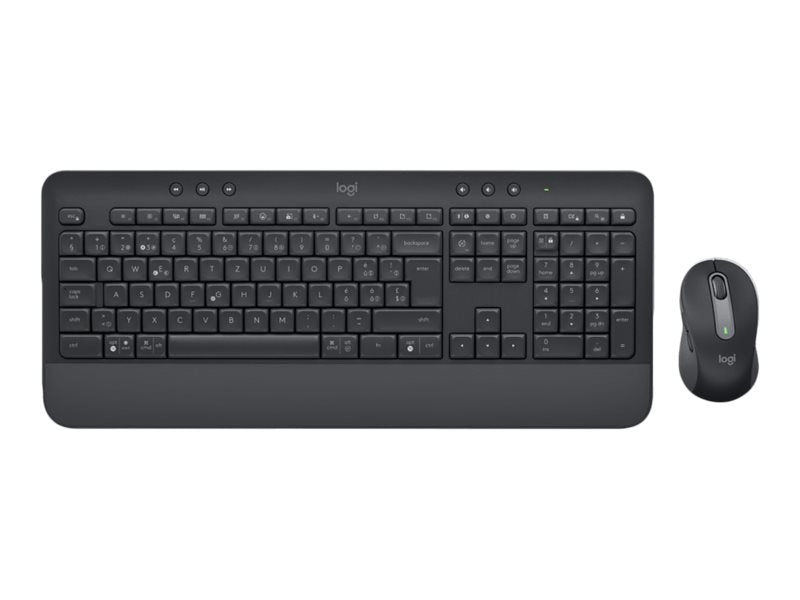 Logitech Signature MK650 for Business - Keyboard and Mouse Combo - Wireless - 2.4GHz, Bluetooth LE - QWERTZ - Hungarian - Graphite