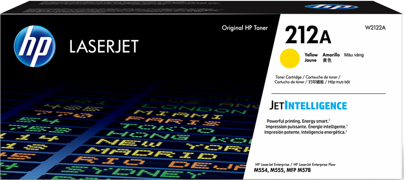 HP 212A - Amarelo - original - LaserJet - cartucho de toner (W2122A) - para Color LaserJet Enterprise MFP M578, LaserJet Enterprise Flow MFP M578