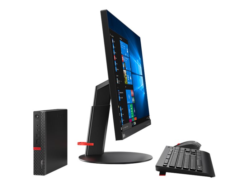 Lenovo ThinkCentre M920q 10V8 - Pequeno - Core i5 8500T / 2.1 GHz - RAM 8 GB - HDD 500 GB - UHD Graphics 630 - GigE - Win 10 Pro 64-bit - monitor: nenhum - preto