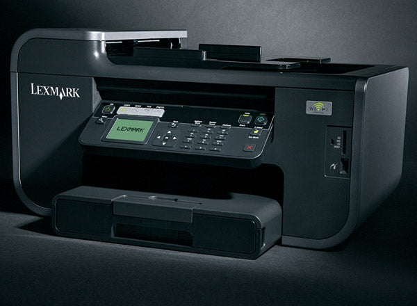 Lexmark Value Ink Prevail Pro709 - Impressora multi-funções - a cores - jacto de tinta - 216 x 356 mm (original) - A4 (media) - até 25 ppm (cópia) - até 33 ppm (impressão) - 150 folhas - 33.6 Kbps - USB 2.0, LAN, Wi-Fi(n), host USB