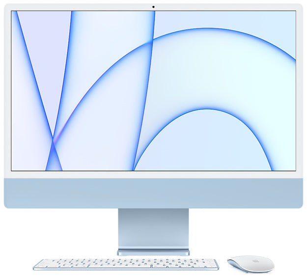 APPLE iMac 24P Retina 4.5K - Apple M1 8c CPU/7c GPU, 16GB, 256GB + Magic Mouse y Teclado - Azul