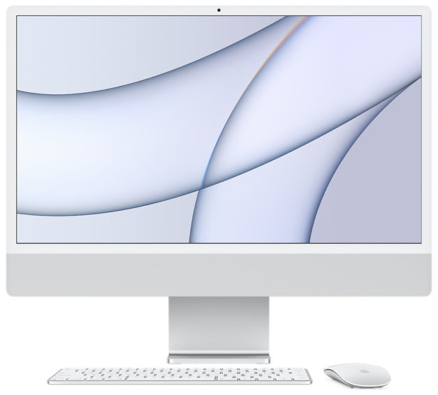 APPLE IMAC CTO 4.5K RETINA M1 8C CPU/7C GPU 8GB 256GB SSD ETHERNET 24 PLATA