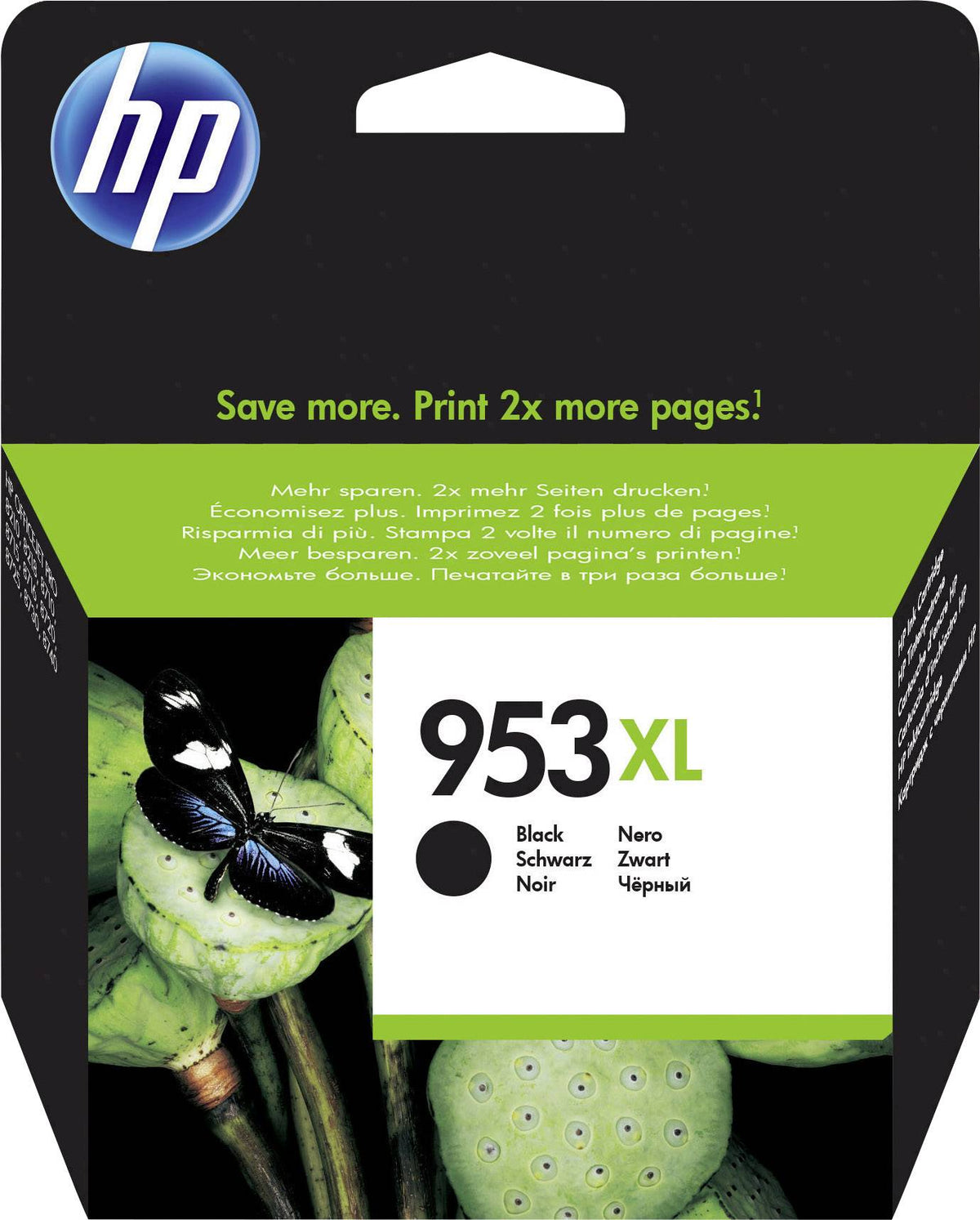 HP 953XL - 42.5 ml - High Performance - black - original - blister pack - ink cartridge - for Officejet Pro 77XX, 82XX, 87XX
