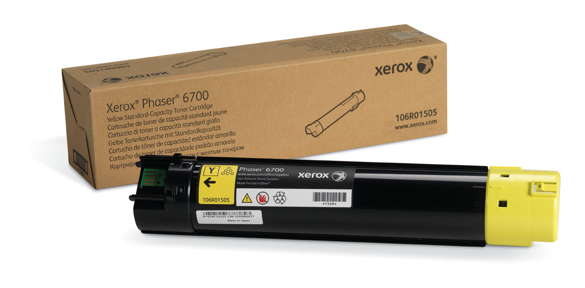 Xerox - Yellow - original - toner cartridge - for Phaser 6700Dn, 6700DT, 6700DX, 6700N, 6700V_DNC