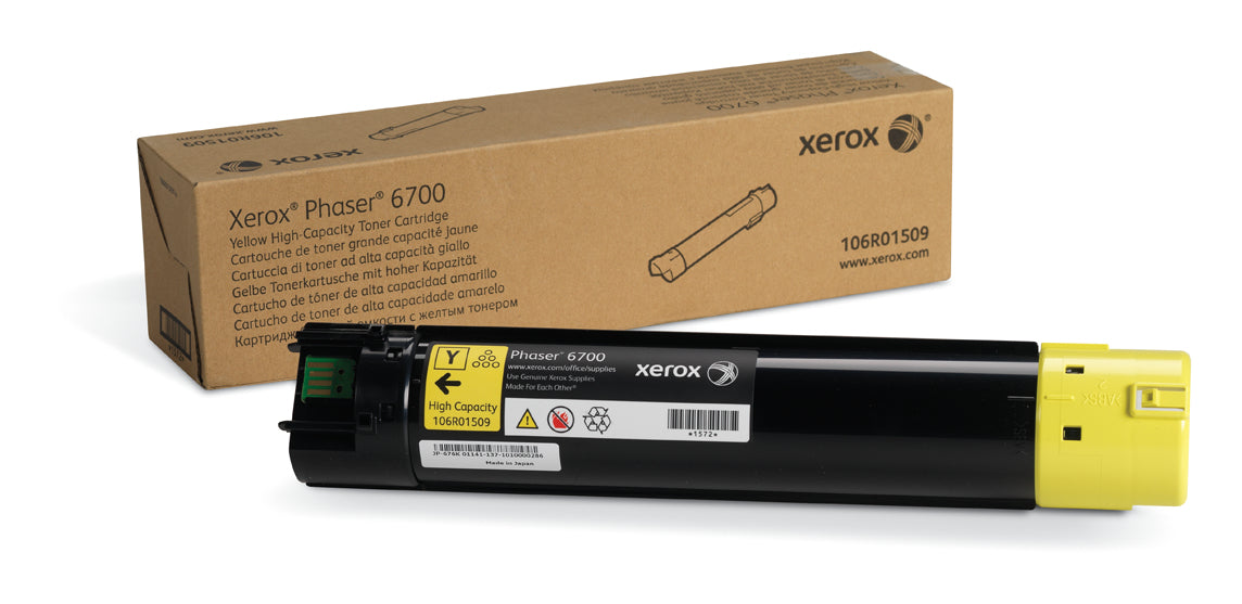Xerox - High Capacity - Yellow - Original - Toner Cartridge - for Phaser 6700Dn, 6700DT, 6700DX, 6700N, 6700V_DNC