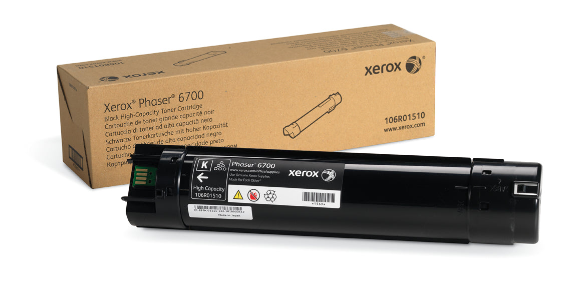 Xerox - High Capacity - Black - Original - Toner Cartridge - for Phaser 6700Dn, 6700DT, 6700DX, 6700N, 6700V_DNC