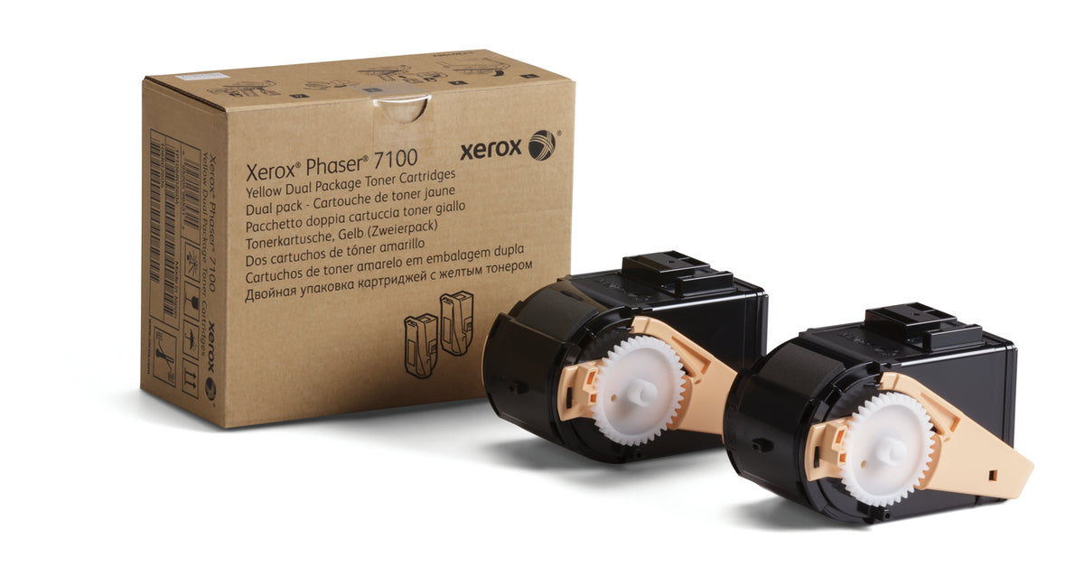 Xerox Phaser 7100 - Pack de 2 - alta capacidade - amarelo - original - cartucho de toner - para Phaser 7100/NM, 7100DN, 7100N, 7100V_DN, 7100V_NC