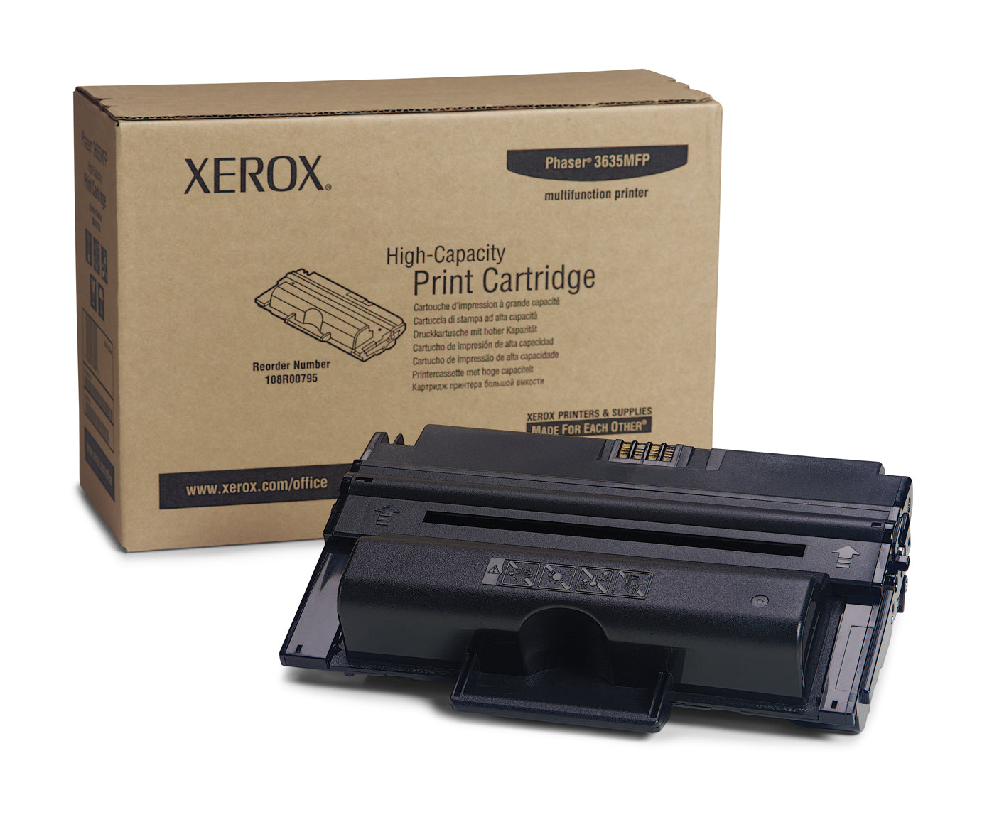 Xerox Phaser 3635MFP - Alta capacidade - preto - original - cartucho de toner - para Phaser 3635MFP/S, 3635MFP/SED, 3635MFP/SM, 3635MFP/X, 3635MFP/XM, 3635MFPV_XEC