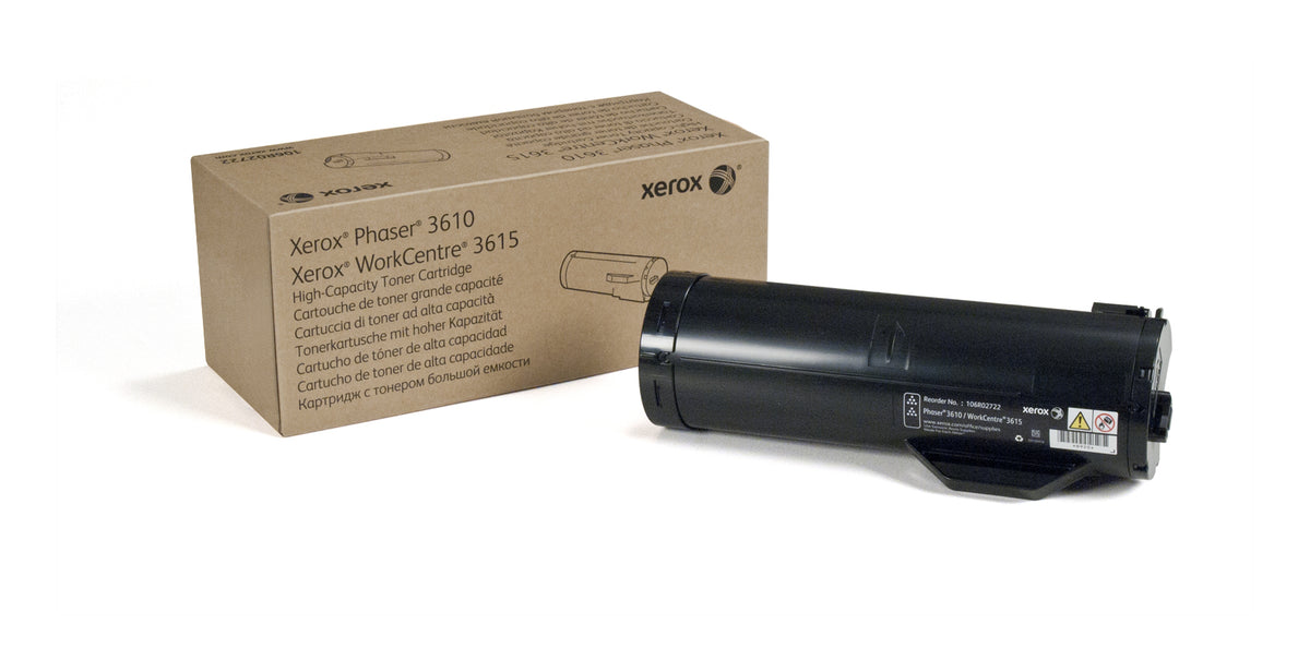 Xerox Phaser 3610 - Alta capacidade - preto - original - cartucho de toner - para Phaser 3610, WorkCentre 3615