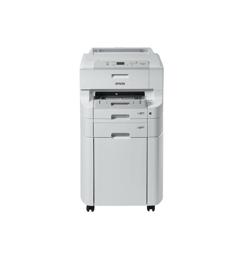 Epson WorkForce Pro WF-8090 DTWC - Impresora - color - Dúplex - inyección de tinta - A3 - 4800 x 1200 ppp - hasta 24 ppm (mono) / hasta 24 ppm (color) - capacidad: 830 hojas - USB 2.0, Gigabit LAN , Wi-Fi (n)