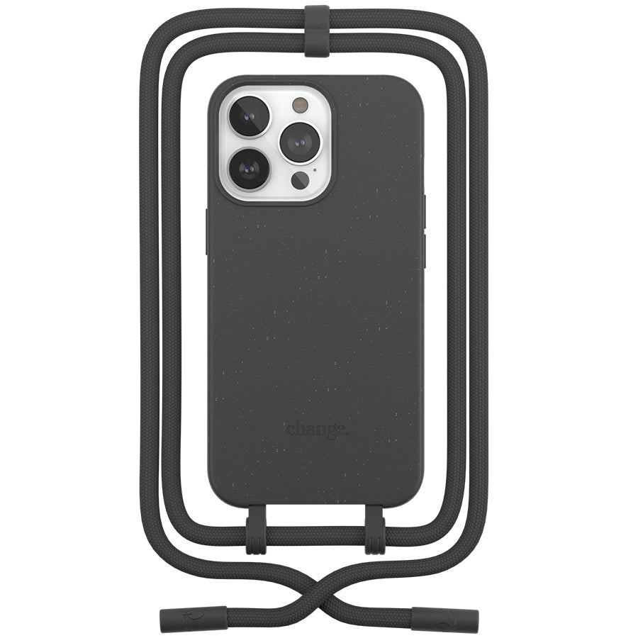 Carcasa Change Woodcessories Negra / Biomaterial para iPhone 14 Max
