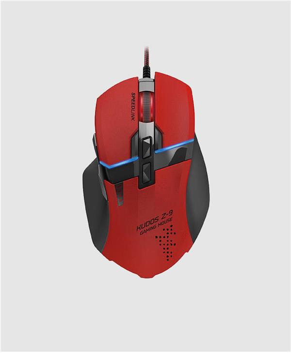 KUDOS Z-9 Gaming Mouse, red