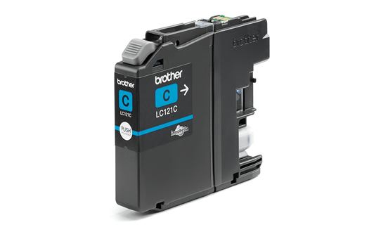 Brother LC - Azul cian - original - cartucho de tinta - para Brother DCP-J100, J105, J132, J152, J552, J752, MFC-J245, J470, J650, J870 (LC121CBPDR)
