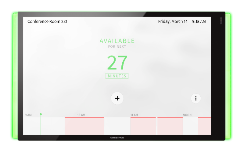 Crestron Room Scheduling Touch Screen TSS-1070-BS - Room Manager - Wireless, Wired - Bluetooth, 802.11a/b/g/n/ac - 2.4Ghz, 5GHz - 10/100 Ethernet - Flat Black (TSS- 1070-BS)