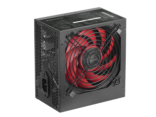Fonte Alim. MARS GAMING PSU MPIII 850W, 85% EF, SMD, BLACK CABLES, SILENT, 5 YEARS WARRANTY (MPIII850)