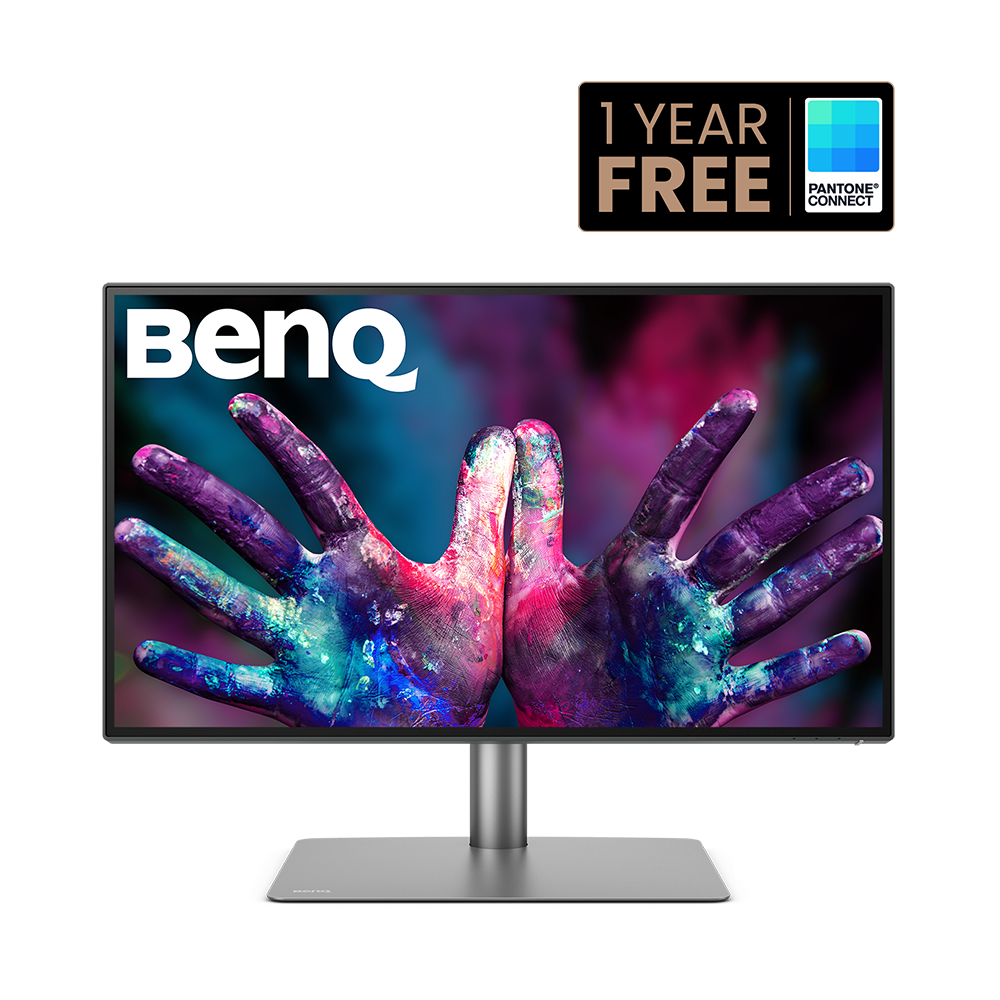 BenQ DesignVue PD2725U - LED Display - 27" - 3840 x 2160 4K @ 60 Hz - IPS - 250 cd/m² - 1200:1 - HDR10 - 5ms - 2xThunderbolt 3, 2xHDMI, DisplayPort - speakers - gray, black
