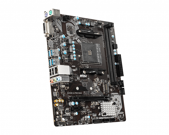 MB MSI B450M-A PRO MAX SKT AMD AM4 2xDDR4 DVI/HDMI mATX (911-7C52-002)