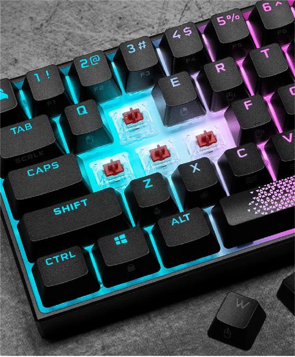 Tecl Corsair K65 RGB Mini MX Rojo PT