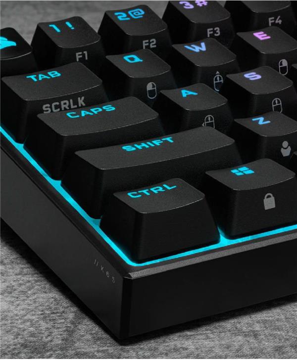 Tecl Corsair K65 RGB Mini MX Rojo PT
