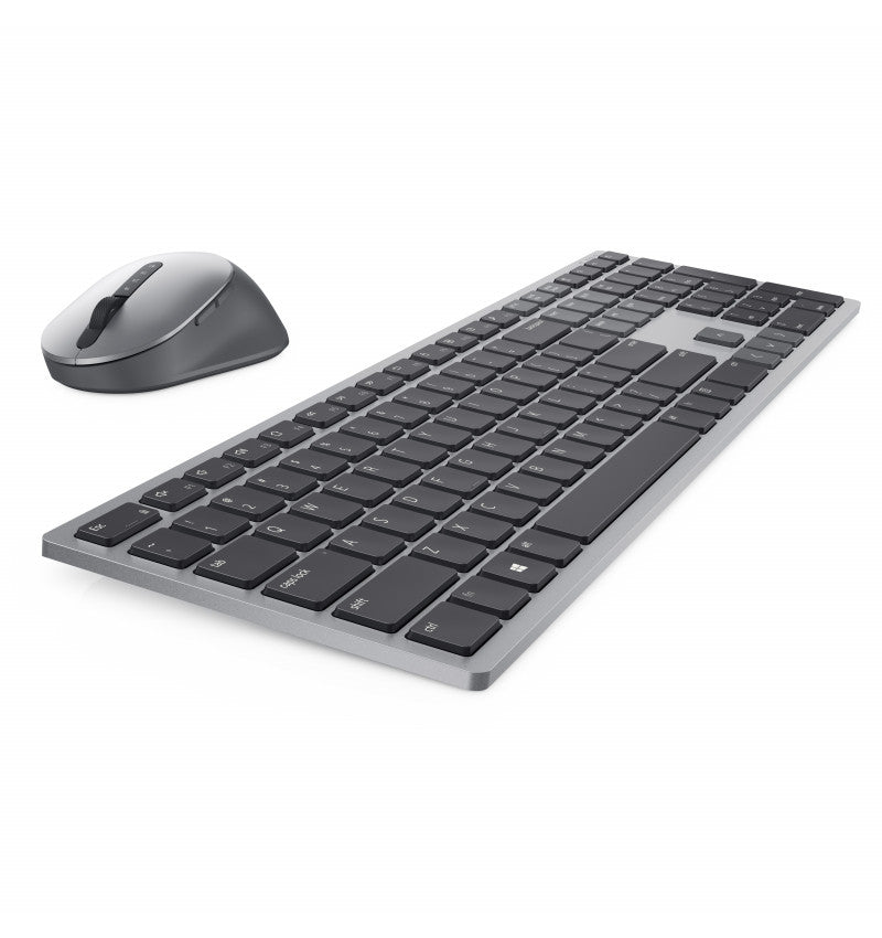 Dell Premier Multi-Device KM7321W - Conjunto de teclado e rato - sem fios - 2.4 GHz, Bluetooth 5.0 - QWERTY - Português - cinzento titã