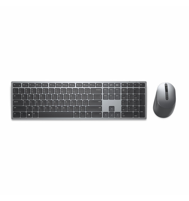 Dell Premier Multi-Device KM7321W - Conjunto de teclado e rato - sem fios - 2.4 GHz, Bluetooth 5.0 - QWERTY - Português - cinzento titã