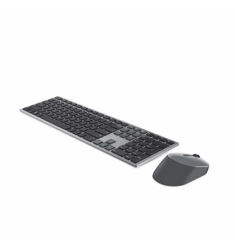 Dell Premier Multi-Device KM7321W - Conjunto de teclado e rato - sem fios - 2.4 GHz, Bluetooth 5.0 - QWERTY - Português - cinzento titã