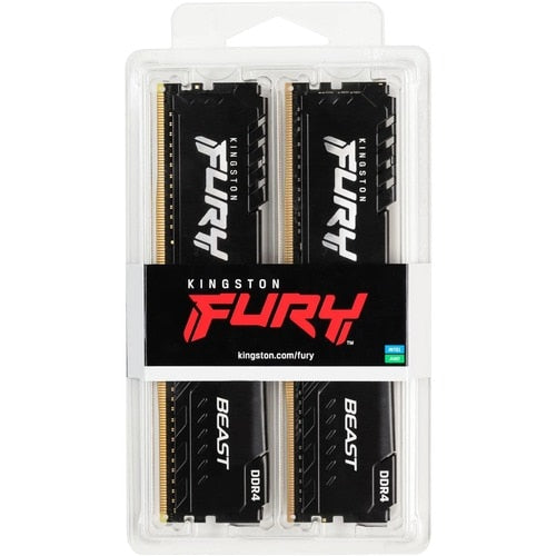 KINGSTON MEM 32GB 3200MT/s DDR4 CL16 DIMM (Kit of 2) FURY BEAST BLACK 