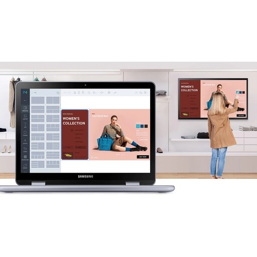 Samsung QM43B-T 1092.20 mm LCD Digital Signage Display - 24 Hours/7 Days Operation - Vertical Alignment (VA) - Touchscreen - 3840 x 2160 - LED - 500 cd/m² - 2160p - USB - HDMI - Serial - Wireless LAN - Bluetooth - Ethernet - Tizen 6.5