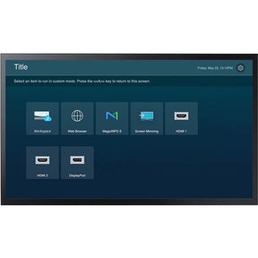 Samsung QM43B-T 1092.20 mm LCD Digital Signage Display - 24 Hours/7 Days Operation - Vertical Alignment (VA) - Touchscreen - 3840 x 2160 - LED - 500 cd/m² - 2160p - USB - HDMI - Serial - Wireless LAN - Bluetooth - Ethernet - Tizen 6.5