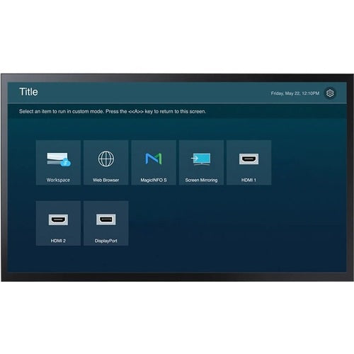 Samsung QM43B-T 1092.20 mm LCD Digital Signage Display - 24 Hours/7 Days Operation - Vertical Alignment (VA) - Touchscreen - 3840 x 2160 - LED - 500 cd/m² - 2160p - USB - HDMI - Serial - Wireless LAN - Bluetooth - Ethernet - Tizen 6.5