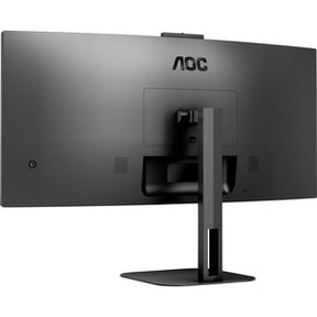 AOC MONITOR VA 34 21:9 WQHD HDMI DP USB-C COLUNAS WEBCAM HAS CU34V5CW/BK