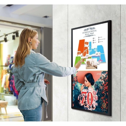 Samsung QM55B-T 1386.84 mm LCD Digital Signage Display - Energy Star - Touchscreen Cortex A72 1.70 GHz - 3840 x 2160 - Edge LED - 400 cd/m² - 2160p - USB - HDMI - Serial - Wireless LAN - Bluetooth - Ethernet - Tizen 6.5