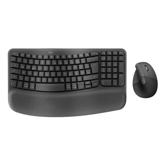 Logitech Wave Keys and Lift Combo Graphite CH Wireless Keyboard and Mouse Set